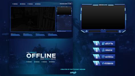 AMAZING STREAM OVERLAY TEMPLATE 2021 - VARIOUS COLORS - Stream Overlay Templates for Streamers ...