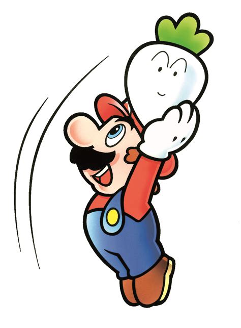 File:SMB2 Mario Throwing Vegetable Artwork.png - Super Mario Wiki, the Mario encyclopedia