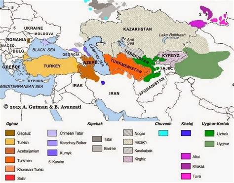 ANTHROPOLOGY OF ACCORD: Map on Monday: THE TURKIC PEOPLES