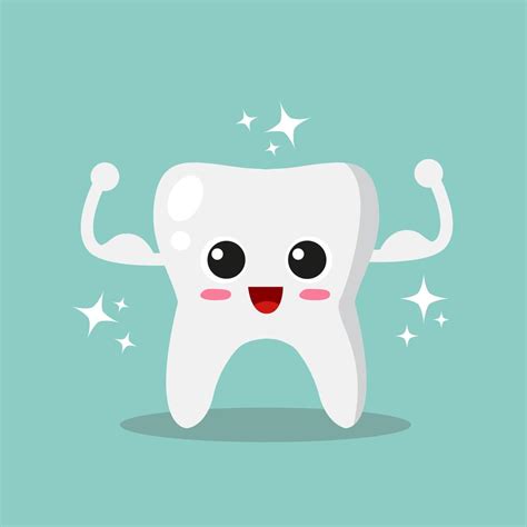 Strong and Shiny tooth 680327 Vector Art at Vecteezy