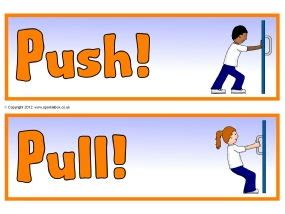 Science - Forces (Push/Pull and Balanced/Unbalanced) worksheet | Teaching Resources