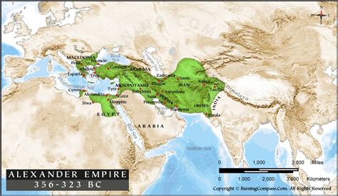 Alexander the Great Empire Map, Alexander Empire Map