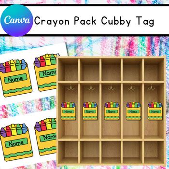 Crayon Box Cubby Tags, Back To School, Classroom Labels by PreKMama