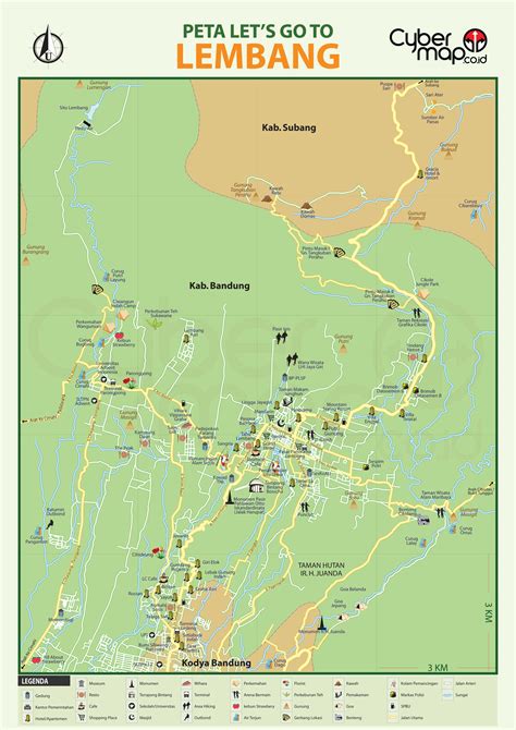 Lembang Tourism Map - lembang • mappery