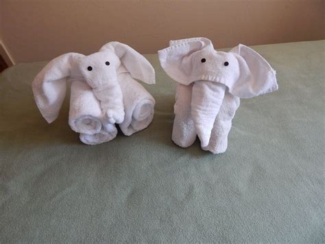 2 Ways To Fold Elephants. | Towel animals, How to fold towels, Towel ...