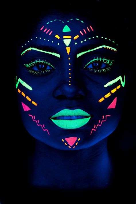 194 best Uv black light, neon face paint images on Pinterest | Body paint, Body painting and ...