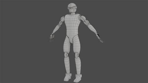 Sci-Fi Cyborg 3D Model by sathak