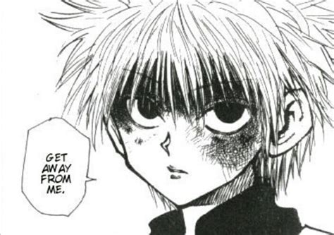 get away from me | Anime, Killua mangá, Manga illustration