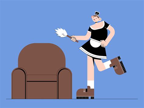 Funny maid by Tatiana Moiseeva on Dribbble