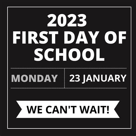 First Day of Term 1 2023