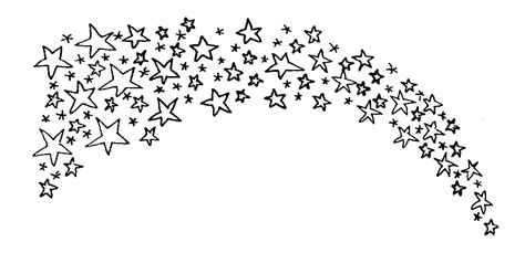 stars clip art black and white - Clip Art Library