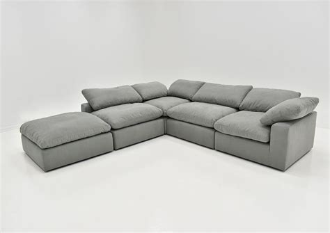 Cloud Sectional Sofa with Chaise - Gray | Home Furniture Plus Bedding