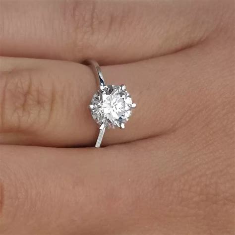 2.25 Carat Round Cut Diamond Engagement Ring | Ara Diamonds