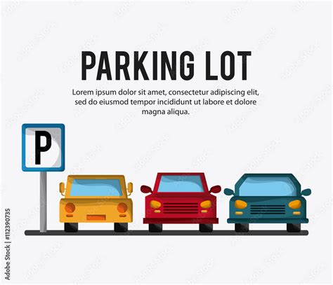 Parking lot design. Park icon. White background , vector graphic Stock ...