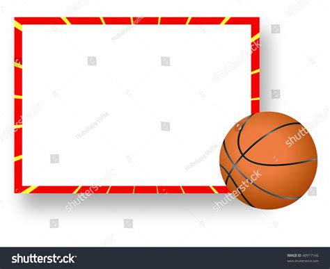 Photo Frame Basketball Player Stock Illustration 40917166 | Shutterstock