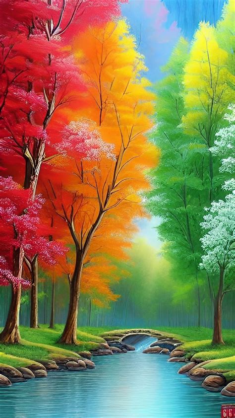 Colorful nature colorful forest relaxing wallpaper | Beautiful nature wallpaper, Beautiful ...