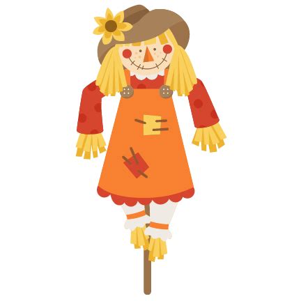 Girl Scarecrow SVG scrapbook cut file cute clipart files for silhouette cricut pazzles free svgs ...