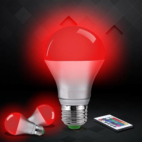 W RGB LED Bulbs A60 Dimmable Color Changing Bulb 160° Beam Angle 16 ...