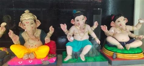 Clay Ganesh Idol, Home at Rs 3500/piece in Mumbai | ID: 2851639625255