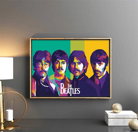 The Beatles Canvas Rolls Pop Art Unframed Canvas Minimalist | Etsy