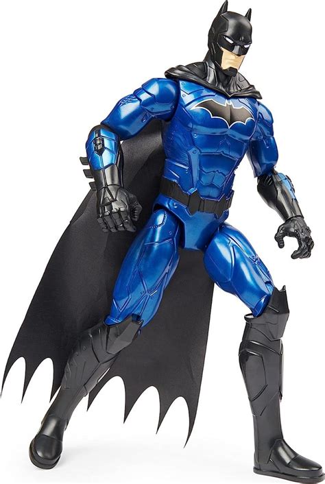 a batman action figure is shown on a white background with the caption's name below it