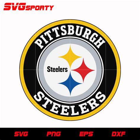 Pittsburgh Steelers Circle Logo svg, nfl svg, eps, dxf, png, digital f – SVG Sporty