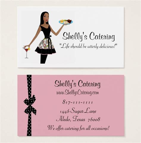 Catering Visiting Cards Samples | Arts - Arts