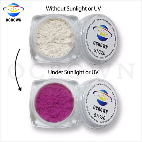 Ocrown Photochromic Color Change Ink Uv Light Sensitive Ink Powder For ...