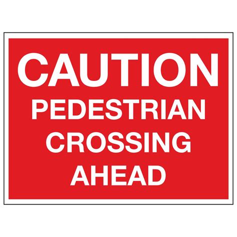 CAUTION PEDESTRIAN CROSSING AHEAD – Linden Signs & Print