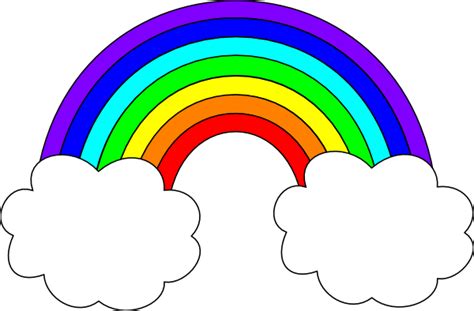 Rainbow with Clouds Clip Art | rainbow with clouds clip art | Rainbow clipart, Clip art, Rainbow