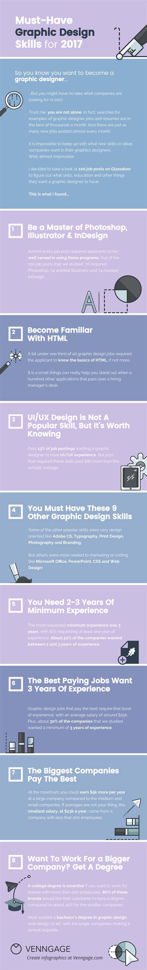 12 Graphic Design Skills You Need To Be Hired [Infographic] - Venngage