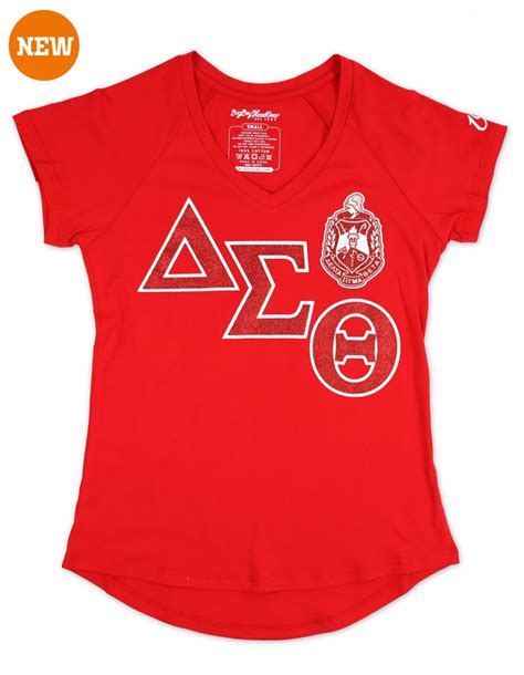 Delta Sigma Theta Apparel T Shirt V neck Red | African American Products and Gifts Store ...