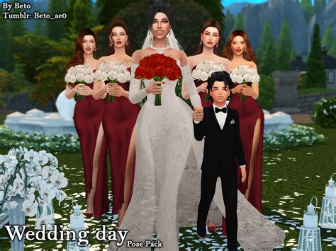 The Sims Resource - Wedding day (Pose pack)