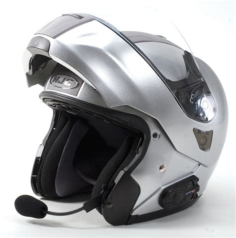 HJC White IS-MAX BT Modular Bluetooth Motorcycle Helmet Large | eBay