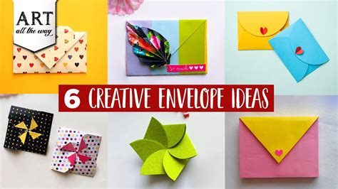 6 Creative Envelope Ideas | DIY Paper Craft | Origami Envelope | Handmade Card | Simple Gifts ...