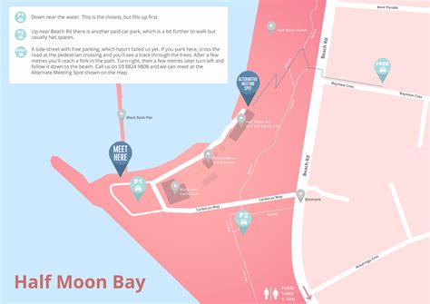 Half Moon Bay Beaches Map