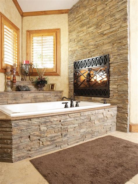 15 Luxury Bathrooms with Astonishing Fireplaces