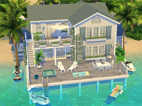 The Sims Resource - Family Beach House no CC