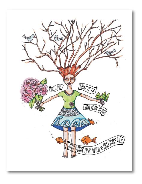 WHIMSICAL Earth Tree Lady Inspirational Grow Your by ArtThatMoves