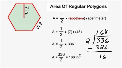 Perimeter And Area Of Regular Polygons