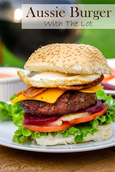 Aussie Burger With The Lot | Recipe in 2020 (With images) | Egg burger, Pickled beets, Burger ...