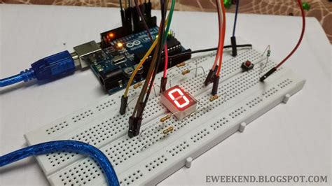 Button Counter using 7 segment display [ARDUINO] ~ Dash Electro