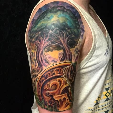 Magic the Gathering inspired half sleeve | done by John Black @ Double Deez, West Chester PA ...