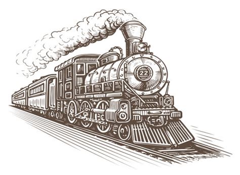 Steam Engine Side View Clipart Images