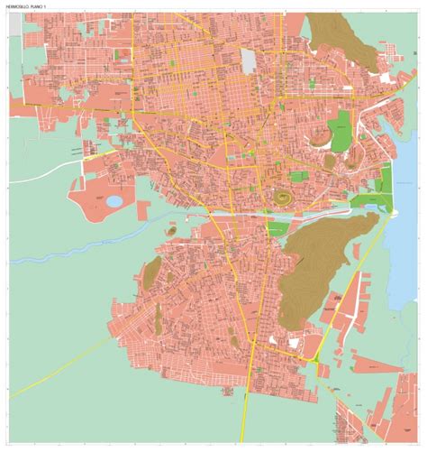 Mapas politico de Hermosillo