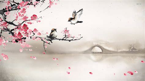 Cherry Blossom Art Wallpapers on WallpaperDog