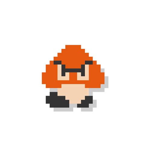 How To Draw Goomba Pixel Art Tutorial Super Mario Bros, 60% OFF