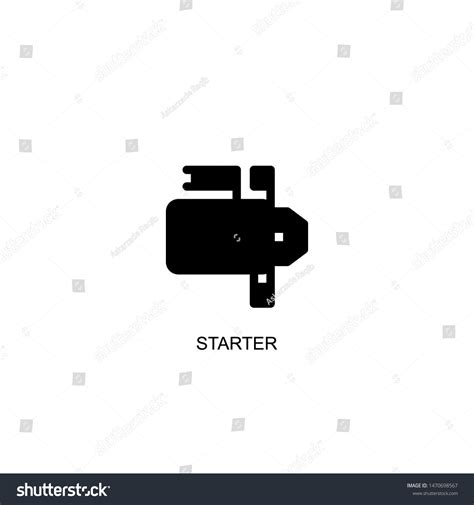 Starter Icon Vector Black Design Stock Vector (Royalty Free) 1470698567 ...