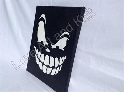 Canvas Acrylic Painting Skull Original Painting Gothic - Etsy