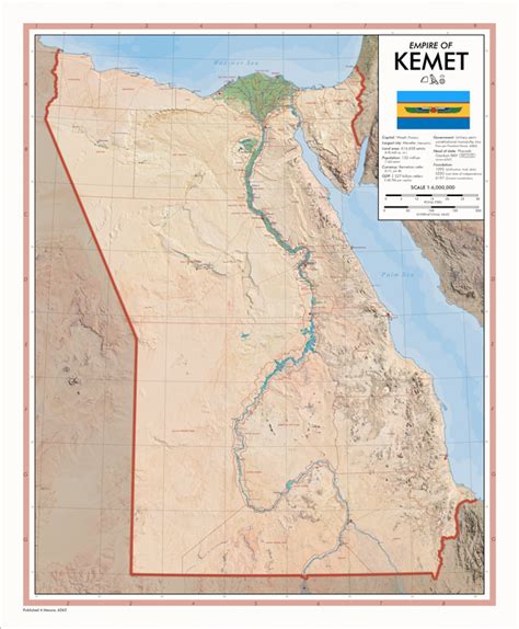 The Empire of Kemet - a surviving Pharaonic Egypt : imaginarymaps ...